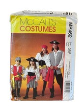 McCall's MP462 Pirate Costume Pattern Adult S-XL Family Halloween