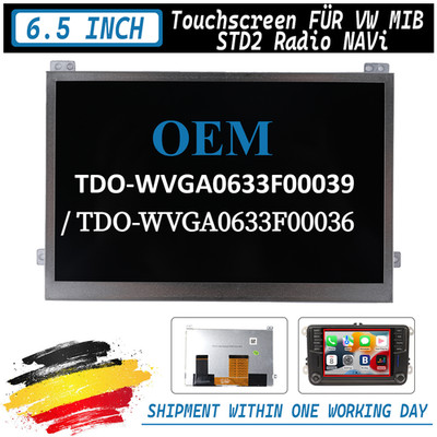 OEM TDO-WVGA0633F00039/0036 6.5'' Touchscreen Display Für VW MIB STD2 200 Radio