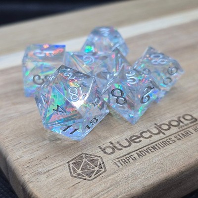 Crystal Illusion - Resin Würfel Set