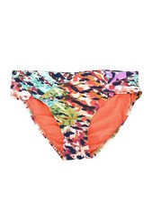Bleu by Rod Beattie Women's Animal Sarong-Waist Swim Bottom Swimsuit 14, Multi 