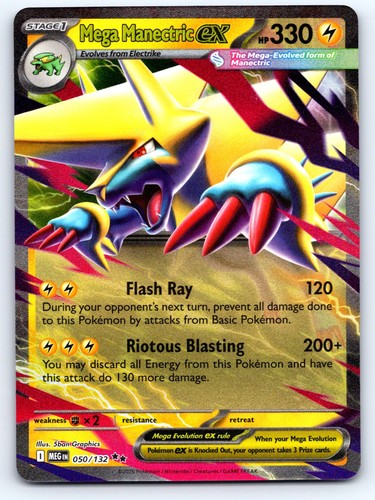 Mega Manectric ex Mega Evolution 050/132 NM