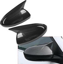 Carbon Fiber Print Horn Side Mirror Cap Overlay Cover Fits Altima Sentra