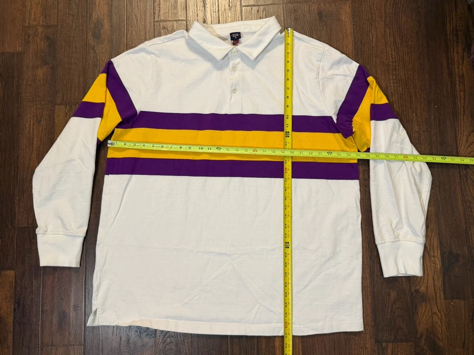 Blazers de remo manga larga Rugby Jersey Polo Camisa para hombre 3XLT Rayas Peso pesado Foto 2 de 4