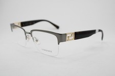 New Versace Mod. 1272 1316 Gunmetal Havana Gold Authentic Eyeglasses 54-19 New Versace Mod. 1272 1316 Gunmetal Havana Gold Authentic Eyeglasses 54-19