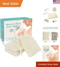 Eco-Friendly 5 Pack Sisal Soap Bags - Perfect For Exfoliation and Foam Creation