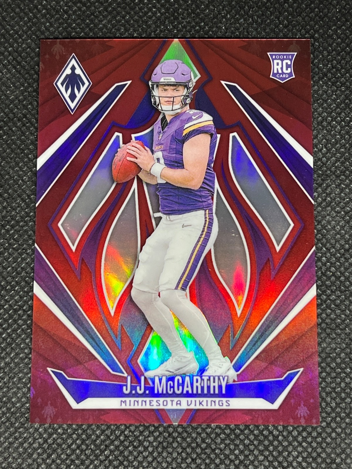 JJ McCarthy 2024 Phoenix Red Rookie 67/99 #185 Minnesota Vikings