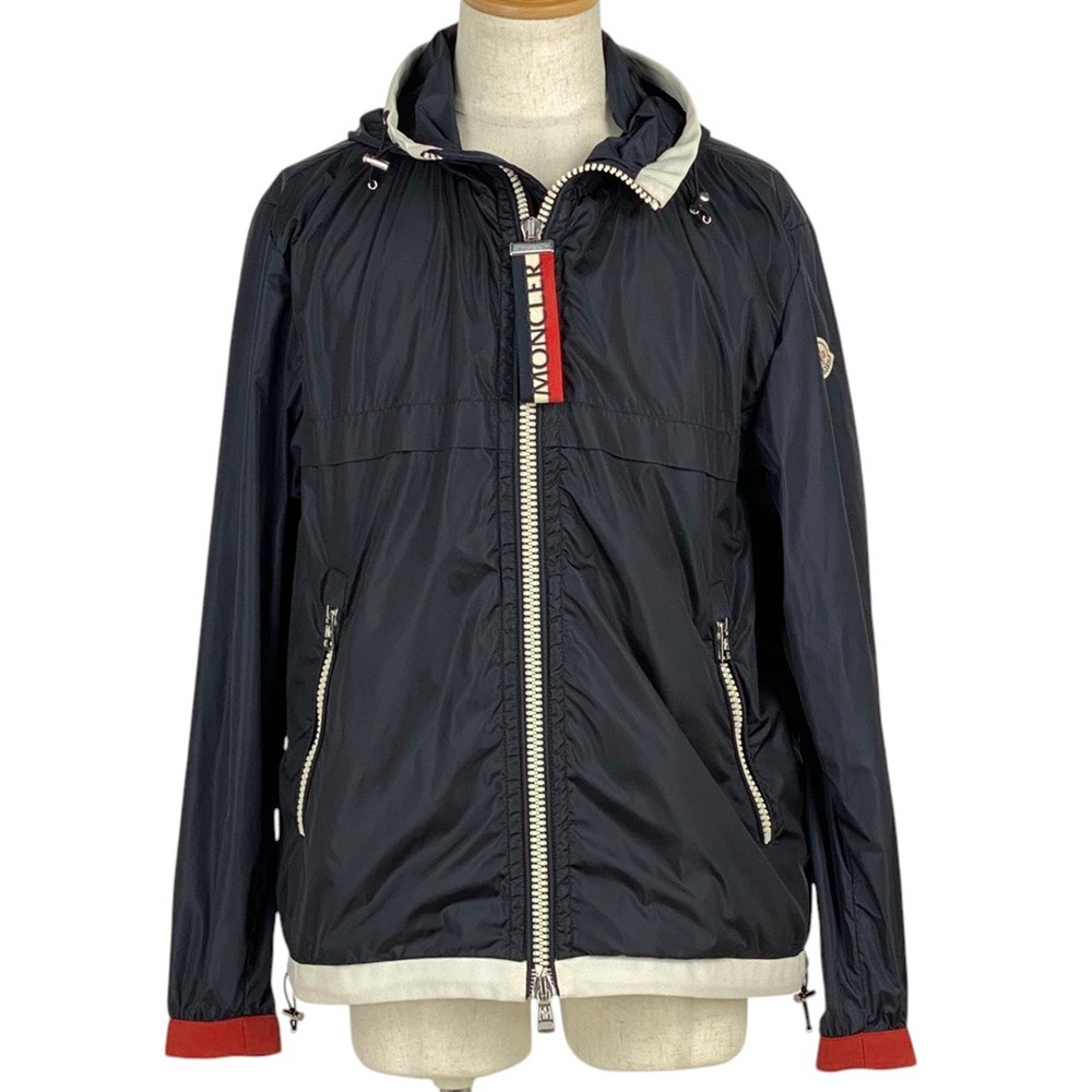MONCLER Logo Hooded Nylon Jacket with Patch D10914162485 54115