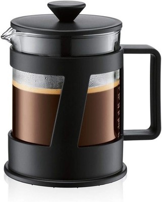 Bodum CREMA Kaffeebereiter (French Press System, Permanent Edelstahl-Filter,