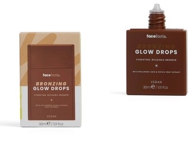 2 x Face Facts Hydrating Buildable Bronzing Glow Drops - hat Hyaluronsäure - 30ml