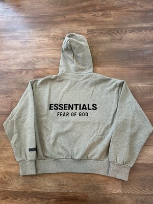 AUTHENTIC Fear of God Essentials Classic Full Zip Hoodie Homestead AUTHENTIC Fear of God Essentials Classic Full Zip Hoodie Homestead