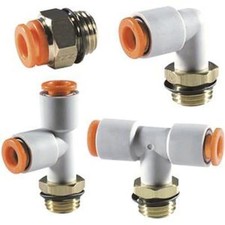 2pk SMC CORPORATION KQ2T07-U01 Fitting, 1/4" unifit