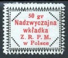 Poland – “50 gr Nadzwyczajna wkladka Z.R.P.M. w Polsce” – Union Revenue