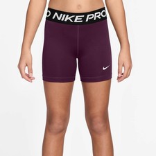 Nike Pro Girls Training Shorts Size M Fuchsia/Purple DA1033-518 New With Tags