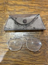 Vintage Clip-On Safety Glasses With Vintage Case