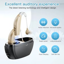 BTE Rechargeable Sound Amplifier Severe Hearing Aid For Deaf People Rechargeable