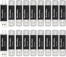 20 Pack 8GB USB C Flash Drive, 2-In-1 Type-C Thumb Drive, Dual USB 2.0 Memory S