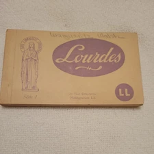 Antique Postcard Book Of 20  Lourdes, France Divided Back Postcards Holy Site 