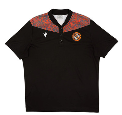 Macron Herren 2020-21 Dundee Macron Poloshirt / Schwarz / UVP 20£