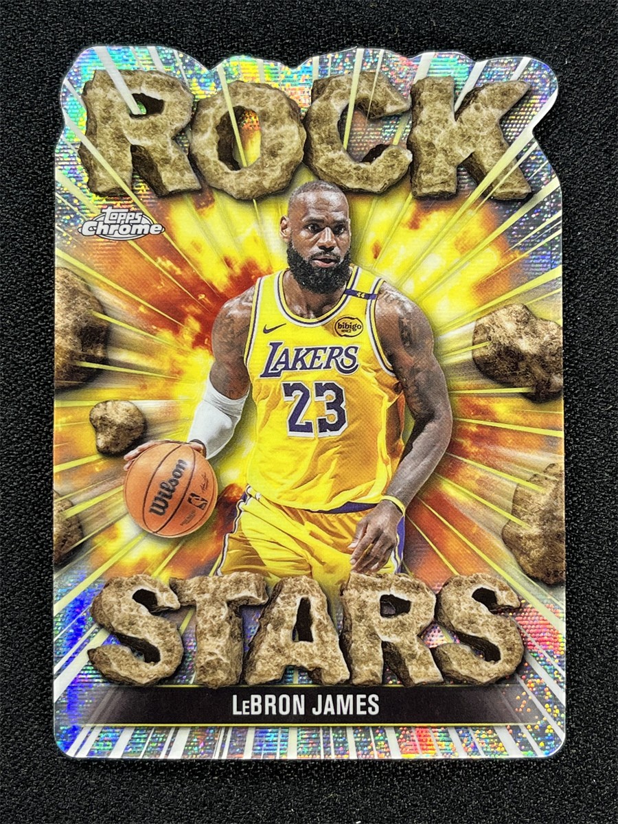 2025-26 Topps Chrome LeBron James #RS-3 Die Cut Rock Stars Lakers Case Hit SSP