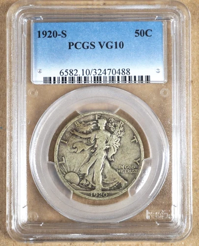 1920-S WALKING LIBERTY HALF DOLLAR PCGS VG10 470488
