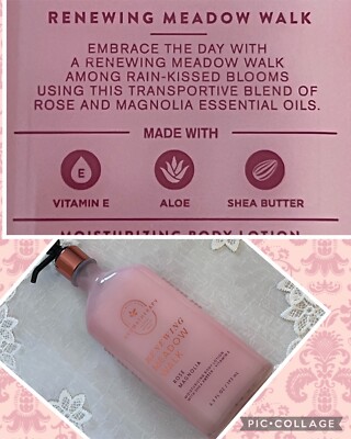 Bath & Body Works Aromatherapy Essential Oils Original Glass Bottle Lotion 6.5oz