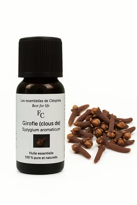 Huile essentielle de Clous de girofle - 30 ml - 100% pure et naturelle - Photo 1/4