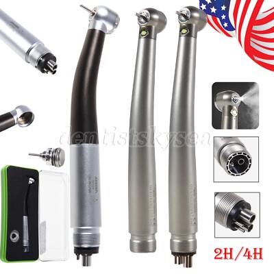 Dental LED Turbine Fiber Optic / High Speed Handpiece Fit NSK Push Button 2/4H