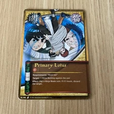Shonen Jump Naruto CCG Curse of the Sand - Primary Lotus 086 Gold Foil Text Card