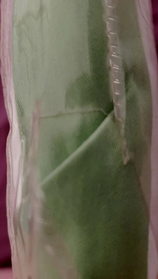 Nueva funda de almohada estándar POTTERY BARN KIDS Allie's cinta verde POLKA Dot SHAM Foto 4 de 4