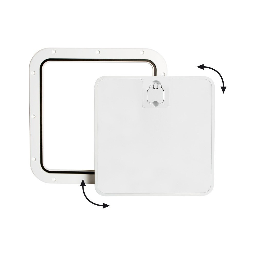 Boat Deck Inspection Hatch Removable Lid White 375 x 375 mm - 20.302.30 Osculati