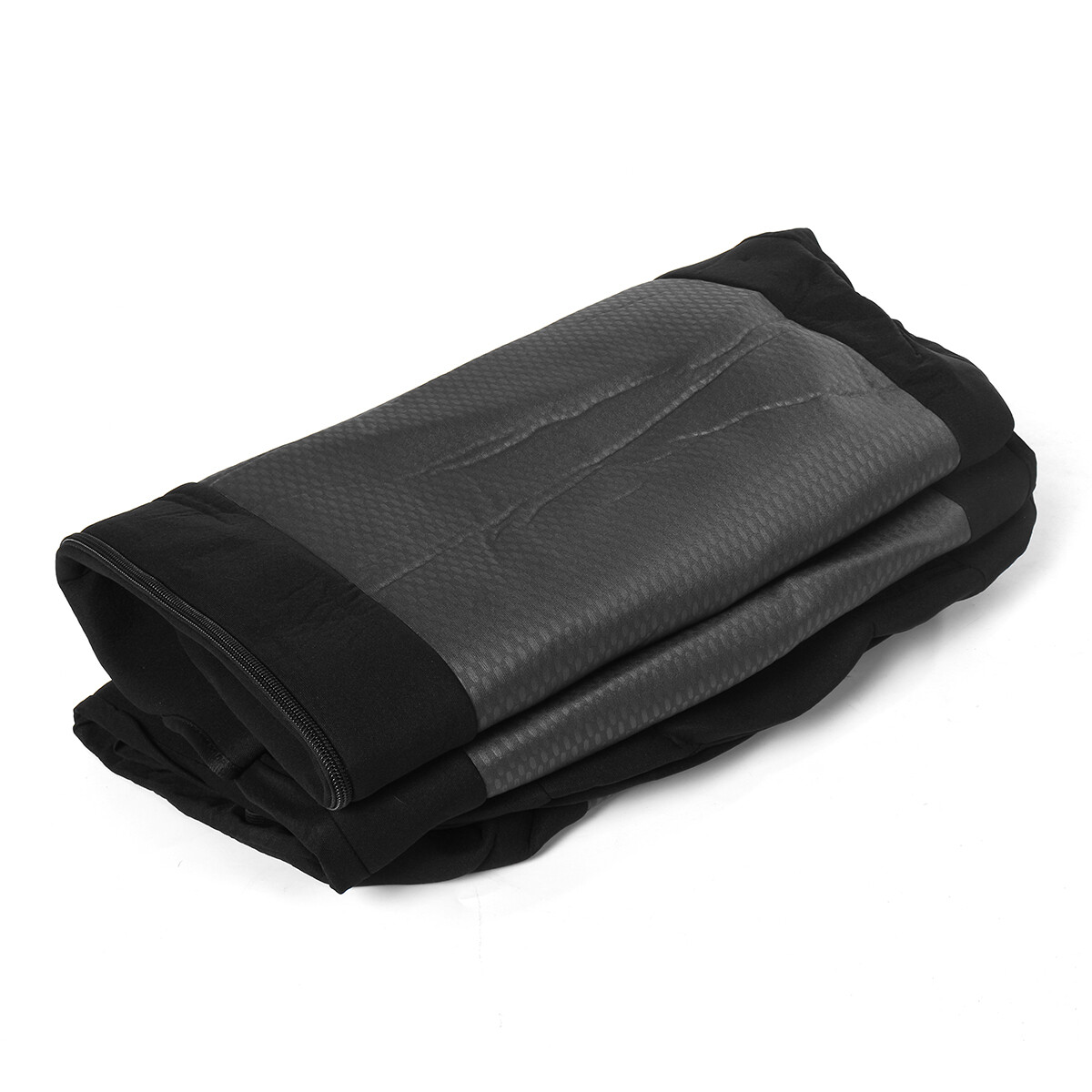 FOR FORD TRANSIT CUSTOM SEAT COVERS 2+1 VAN GREY BLACK FABRIC ZIPPER