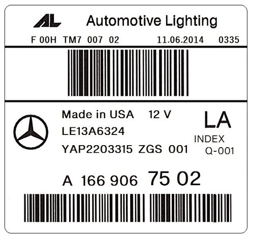 MERCEDES GLE ML W166 W292 SCHEINWERFER Headlights LHD LINKS RECHTS Original - Picture 9 of 10
