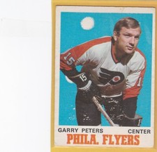 1970-71 O PEE CHEE HOCKEY GARRY PETERS #196 FLYERS VGEX/EX *75551