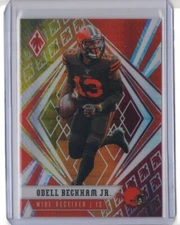 ODELL BECKHAM JR 2020 Panini Phoenix FIRE BURST Refractor #60 BROWNS LSU