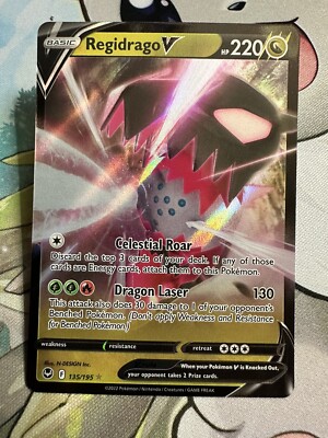 regidrago v pokemon card value Pokemon Regidrago V Ultra Rare Silver Tempest 135/195 NM