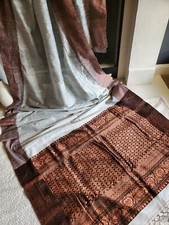 Women Elegant Semi Matka Silk Saree Festive Party Budget Friendly Copper Zari