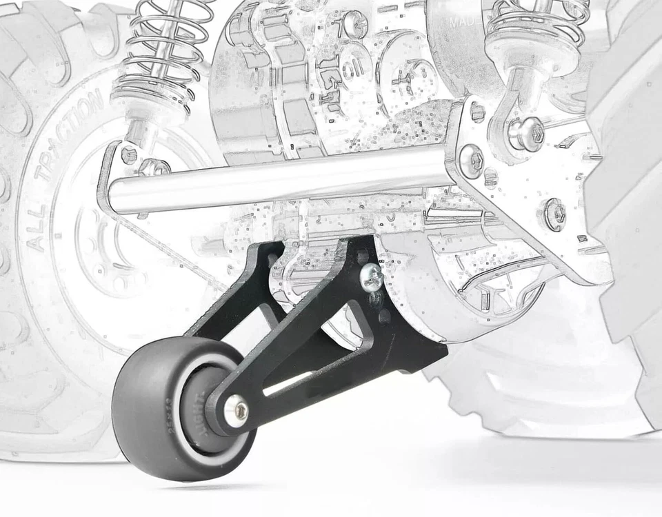 Adjustable Alu Head Up Wheelie kit for Tamiya CW01 Lunch Box Grasshopper Upgrade - Image 3 of 4