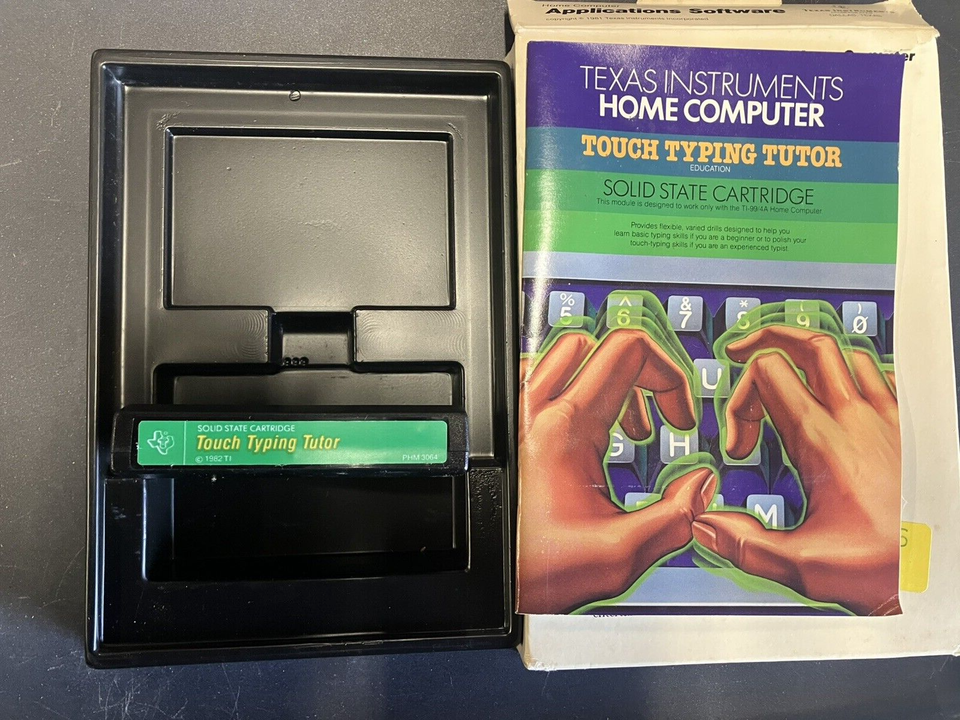 Texas Instruments Touch Typing Tutor and Number Magic Computer Video ...