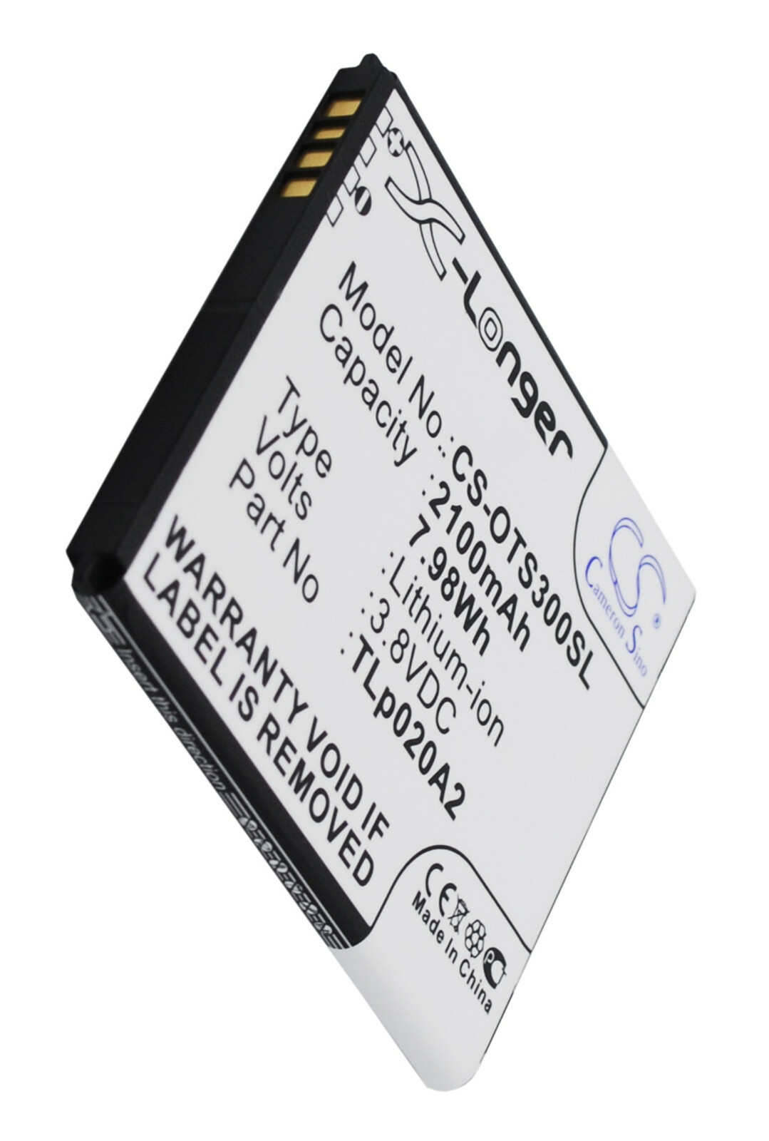 Batterie TLi020A1 pour Alcatel OT-5065T de 2100mAh