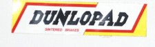 Motorsport Werbe-Aufkleber Reifen Dunlopad Pepper Neu