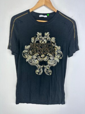 Authentic Ex Sample Piece Versace Collection Embellished Tee - 40