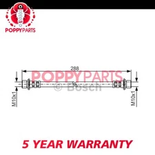 Fits Toyota LandCruiser Colorado 4 Runner + Other Models Brake Hose Front Poppy