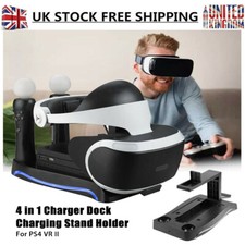 4 IN 1 Charger Dock Charging Stand Holder For PS4 VR II PS Move Game Controller