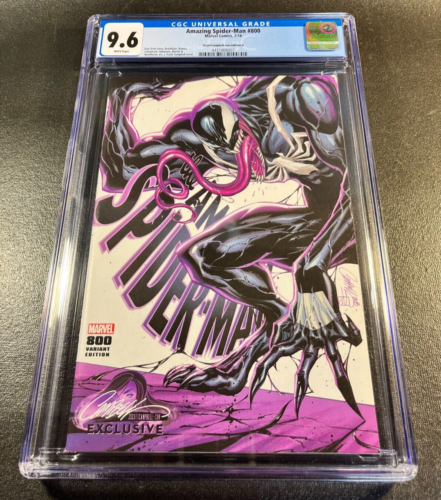 Amazing Spider-man 800 CGC 9.6 VARIANT J Scott Campbell VENOM RARE Cover D 1 Cy - Picture 1 of 3