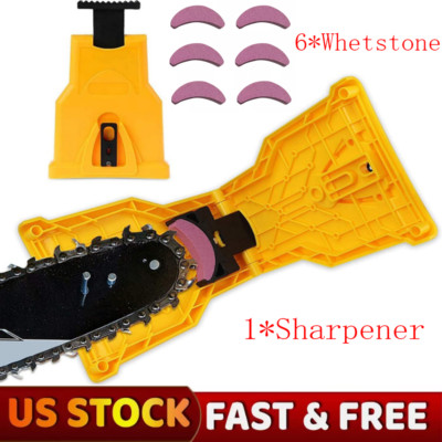 Chainsaw Teeth Sharpener 14-20in Chain Saw Blade Bar Fast Sharpening Stone Tool