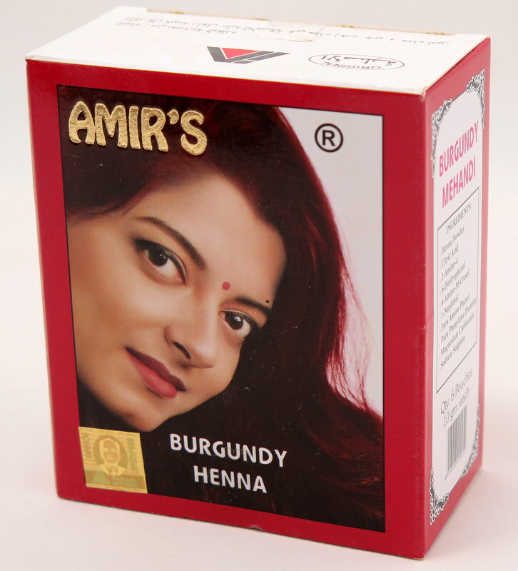 Amir's burgundy Henna 6 Pouches X 10gr Herbal Henna powder eBay