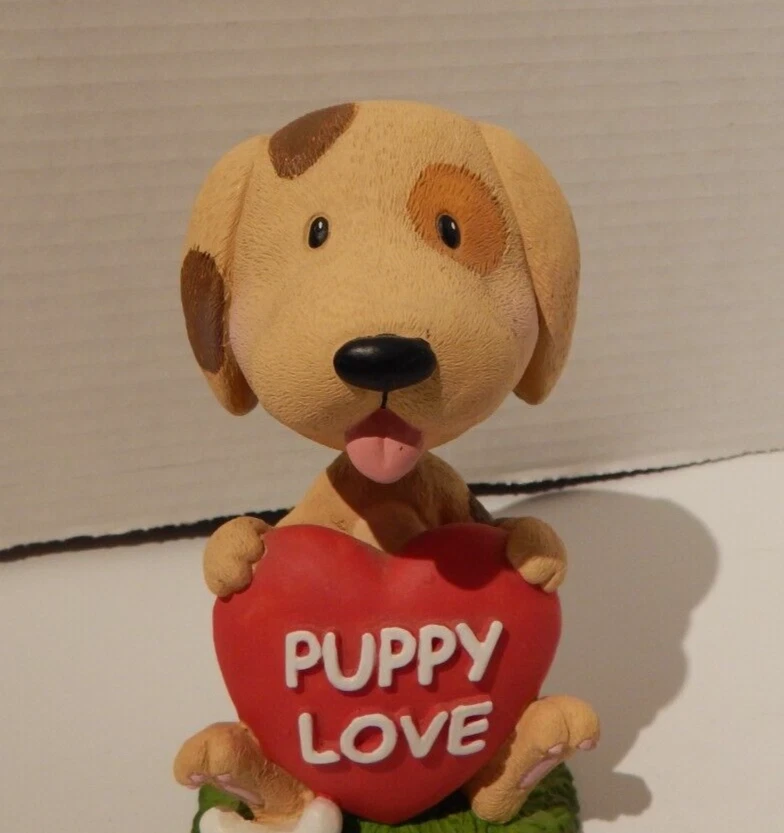 Figura de perro cabeza bobble Puppy Love de 5,5" Foto 2 de 4