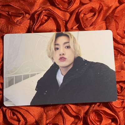 JUNGKOOK BTS Daily Edition Kpop Boy Photo Card Blonde Black Star