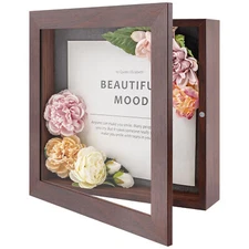 Shadow Box Frame Front Opening 2 inch Depth Memory Display Box 8x8 8x10.5 11x14