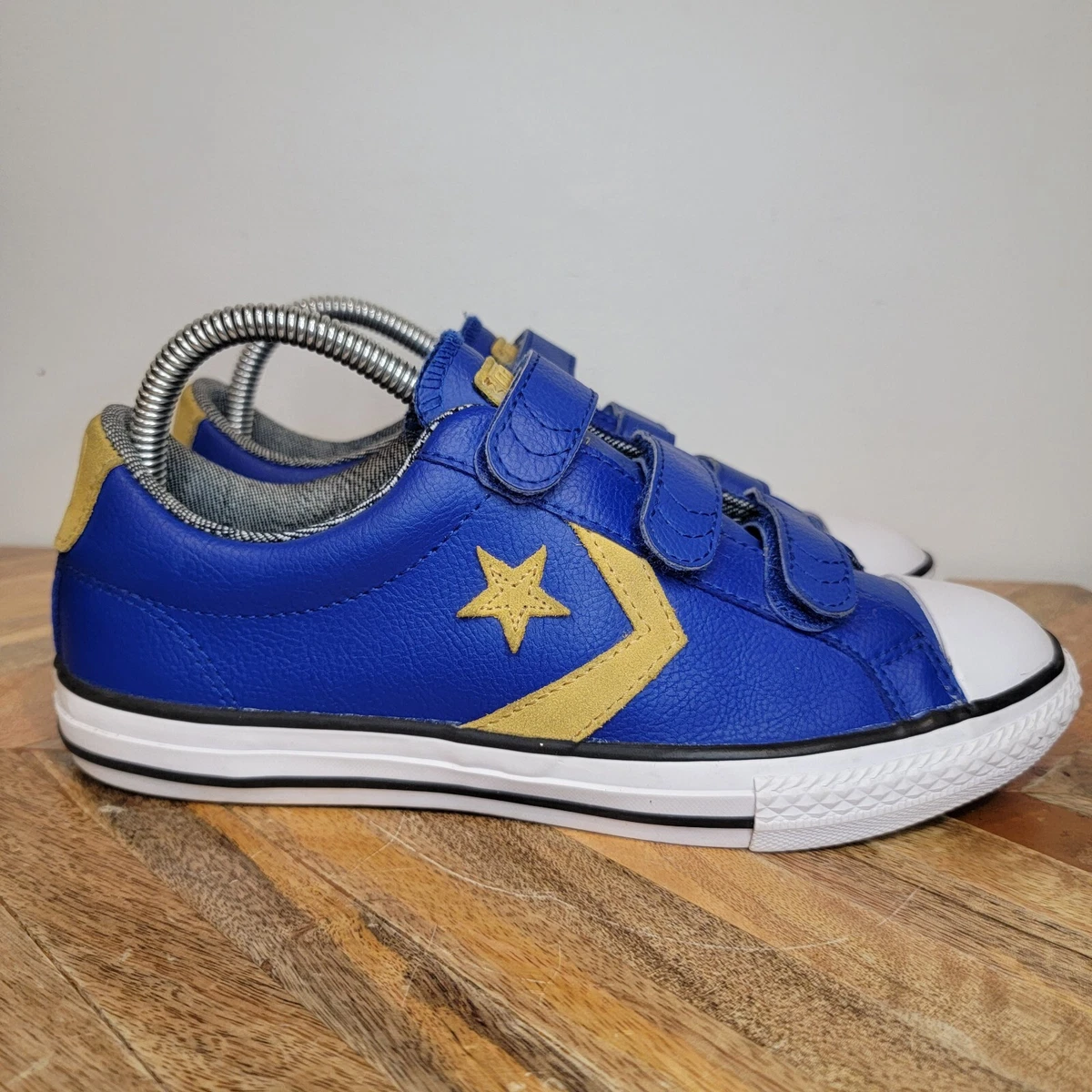 Converse Star Player Leather Low Top Gold Mustard Cons All Star 5 Juniors eBay